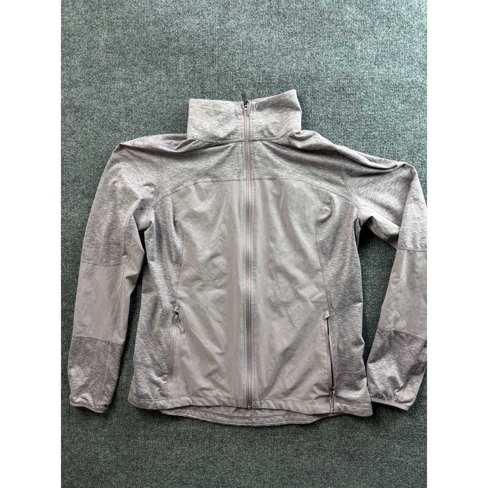 Columbia Full Zip Jacket Women XL Purple Heathered Mesh Panel Activewear